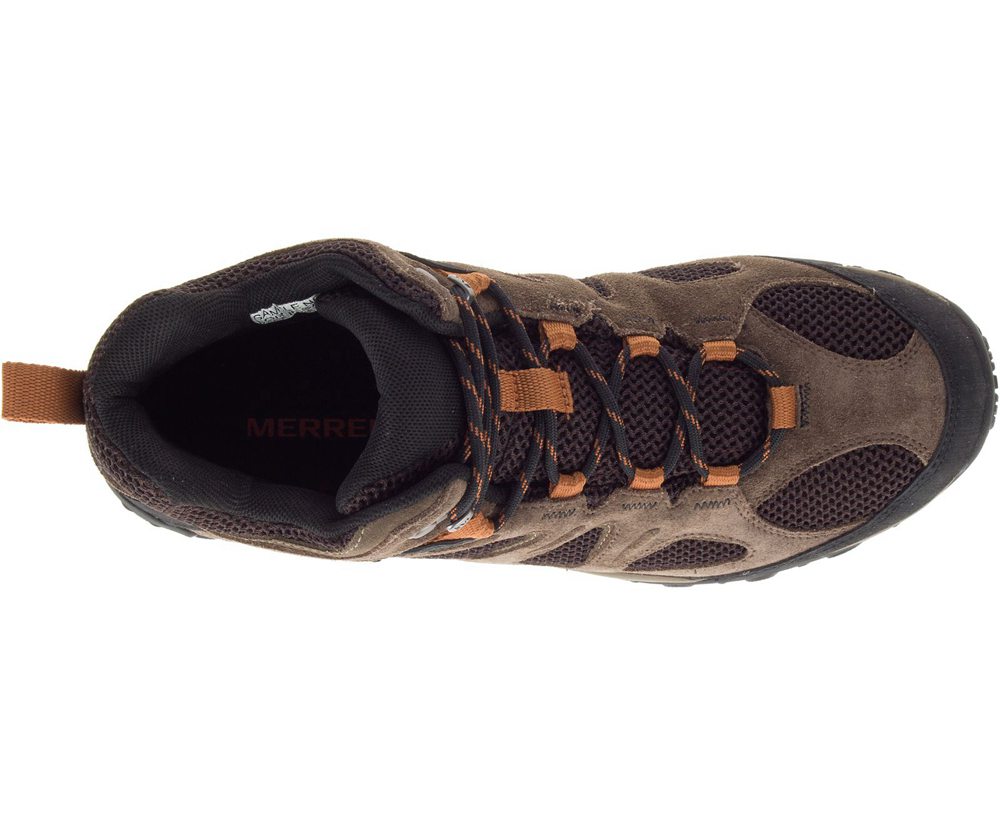 Kozaki Merrell Męskie Brązowe - Yokota 2 Mid Waterproof - 934872-TVB